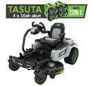 Nullpöörderaadiusega rooliga juhitav akumurutraktor EGO ZT4201E-S. Murutraktoriga TASUTA kaasa 4x10 Ah akut!