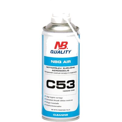 Mittepõlev suruõhk aerosoolis NB Quality C53 Air, 400ml