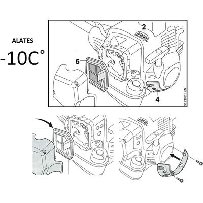 Talvekomplekt FS490,560 (tuisklumekate, Õhufilter, alates -10C )