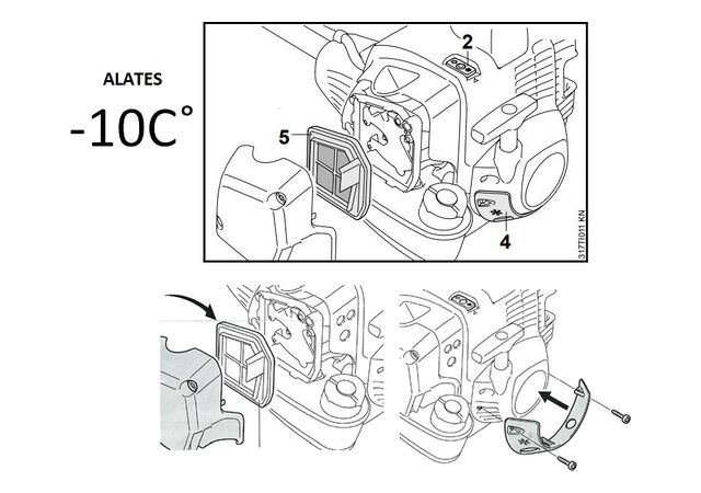 Talvekomplekt FS490,560 (tuisklumekate, Õhufilter, alates -10C )