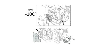 Talvekomplekt FS240,260,360,410,460 (tuisklumekate, Õhufilter, alates -10C )